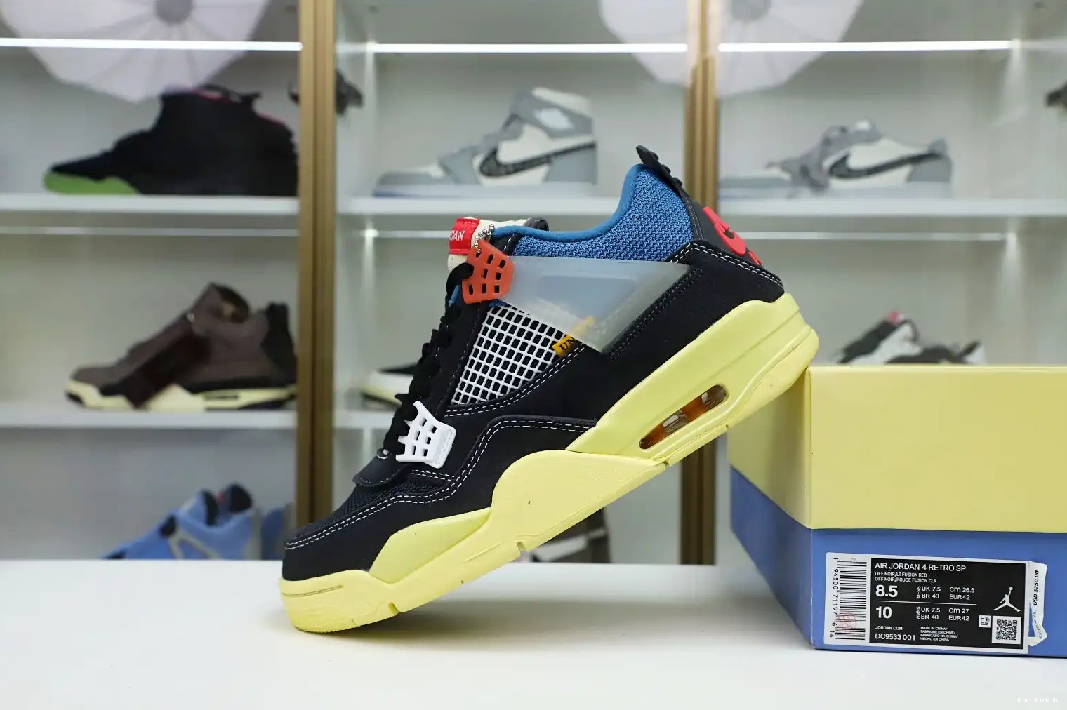Kimikick NOIR' RETRO UNION X 4 LA JORDAN 'OFF AIR 0726